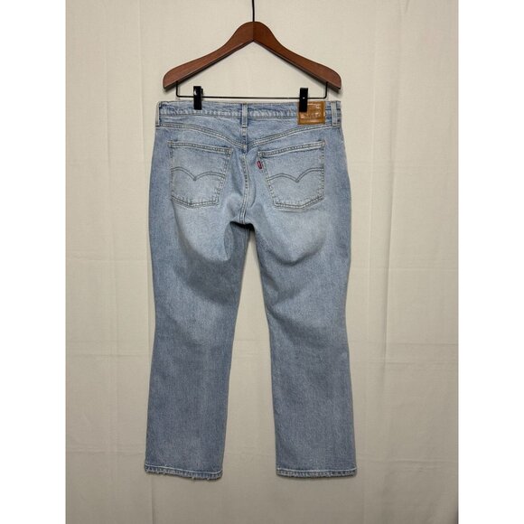 Levi's Premium Middy Ankle Bootcut Jeans in Blasted Stone Light Wash Size 32 - Picture 5 of 14